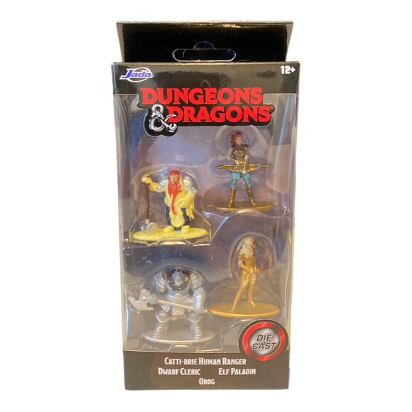 DUNGEONS & DRAGONS JADA Catti-Brie Human Ranger Dwarf Cleric 4 Pack Die Cast NEW - Picture 1 of 5